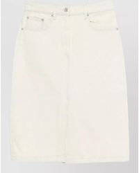 A.P.C. - Denim Skirt Five Pockets Belt Loops - Lyst