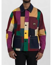 Dolce & Gabbana - Patchwork Cotton Collared Jacket - Lyst