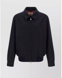 Baracuta - Melton G18 Sweater Jacket With Buttoned Cuffs - Lyst