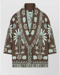Alanui - Echoes Of The Island Wool And Cotton Cardigan - Lyst