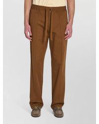 Valentino Garavani - Cotton Mid-Rise Straight-Leg Trousers - Lyst
