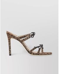 Stuart Weitzman - Strappy Animal Print Stiletto Sandals - Lyst