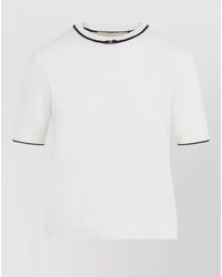 Valentino - Virgin Wool Knit T-Shirt - Lyst