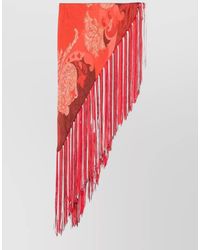 Etro - Fringed Scarf With Paisley Print - Lyst