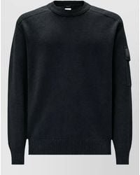 C.P. Company - Virgin Wool Regular-Fit Ribbed Crew-Neck Sweater - Lyst
