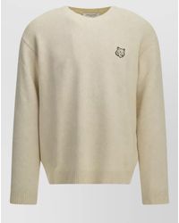 Maison Kitsuné - Wool Crew-Neck Sweater - Lyst