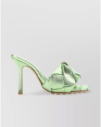 Bottega Veneta - Nappa Leather Sandals With Squared Toe And Braided Design - Lyst