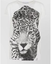 Stella McCartney - Leopard-Print T-Shirt - Lyst