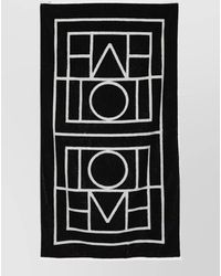 TOTEME - Monogram Beach Towel Rectangular Soft Texture - Lyst