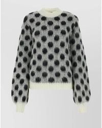 Marni - Ribbed Crew-Neck Embroidered Jumper - Lyst