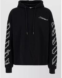 Off-White c/o Virgil Abloh - Stretch Cotton Sweatshirt Hood Graphic Print - Lyst