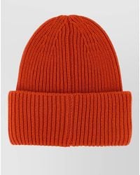 Moncler - Cozy Wool Blend Beanie With Folded Cuff - Lyst