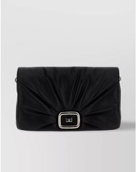 Roger Vivier - Leather Viv Choc Large Shoulder Bag - Lyst