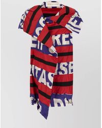 Dries Van Noten - Graphic Print Draped Asymmetrical Jacket - Lyst