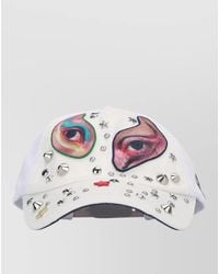 Acne Studios - Studded Graphic Print Mesh Back Hat - Lyst