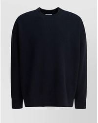 Beams Plus - Crew Neck Sweatshirt With Ribbed Cuffs And Hem - Lyst