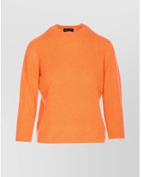 Roberto Collina - Soft Knit Sweater With Ribbed Cuffs And Hem - Lyst