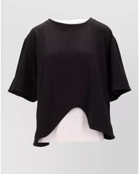 Niccolò Pasqualetti - Asymmetric Hem Cotton Jersey Round Neck T-Shirt - Lyst