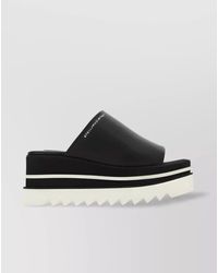 Stella McCartney - Logo-Print Platform Mules - Lyst