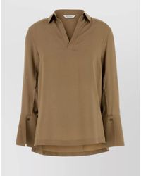 Max Mara - Silk Stretch Dover Blouse - Lyst