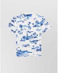 Ralph Lauren - Graphic Print Logo Crew Neck T-Shirt - Lyst