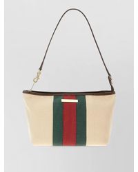 Gucci - Canvas Shoulder Bag Tone Hardware Tricolor - Lyst