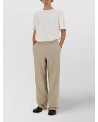 Helmut Lang - Logo Print Crew Neck T-Shirt With Short Sleeves - Lyst