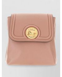 Chloé - Leather Horse Medal Mini Backpack Hardware - Lyst