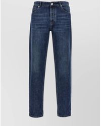 Brunello Cucinelli - Denim Mid-Rise Slim Straight-Leg Jeans - Lyst