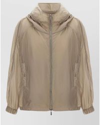 Moorer - Lumina Hooded Windbreaker Jacket Side Pockets - Lyst