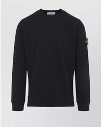 Stone Island - Cotton Regular-Fit Crew-Neck Sweatshirt - Lyst