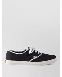 Prada - Lace Up Sneakers Contrast Trim Rubber Sole - Lyst