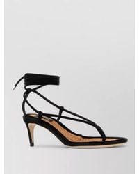 DSquared² - Suede Twin Thong Sandals Kitten Heel - Lyst