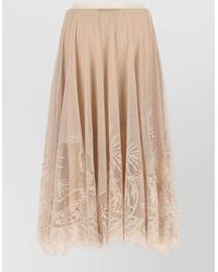 Fabiana Filippi - Jacquard Lace Midi A-Line Skirt - Lyst