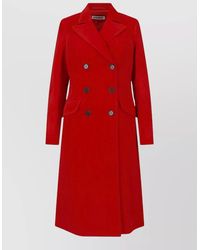 Jil Sander - Tailored Coat Back Vent Double Breasted Lapels - Lyst