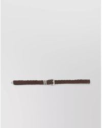 Brunello Cucinelli - Braided Suede Belt Diamond-Tip Detail - Lyst