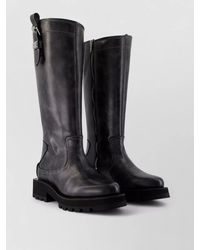 Ganni - Vintage Boots Buckle Detail Chunky Sole - Lyst