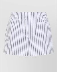 Ami Paris - Elasticated Shorts Vertical Stripes Pockets - Lyst