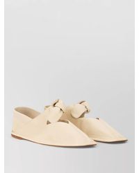 Hereu - Loafers Cut Out Design Flat Sole Knot - Lyst