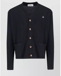 Vivienne Westwood - Cashmere Fine-Knit V-Neck Cardigan - Lyst