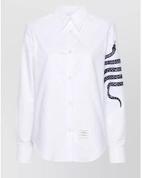 Thom Browne - Cotton Long-Sleeve Shirt - Lyst