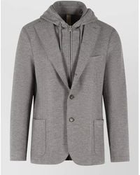 Eleventy - Wool Single Breasted Coat - Lyst