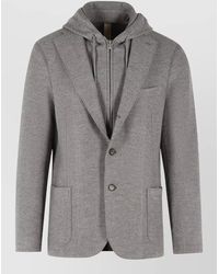 Eleventy - Wool Single Breasted Coat - Lyst