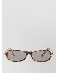Miu Miu - Rectangular Sunglasses Tortoiseshell Frame Design - Lyst