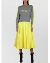 Philosophy - Pleated Skirt - Lyst