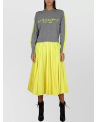 Philosophy - Pleated Skirt - Lyst