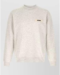 Jacquemus - Cotton Logo-Patch Crew-Neck Sweatshirt - Lyst