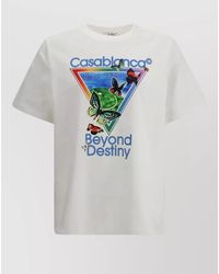 CASABLANCA - Organic Cotton Oversized Printed T-Shirt - Lyst