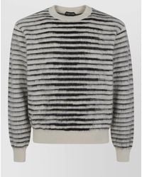 Tom Ford - Striped Brushed Mohair Silk Jumper - Lyst