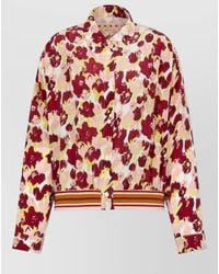 Marni - Floral Printed Long-Sleeved Shirt - Lyst